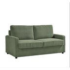 Polyester-Cord-Schlafsofa mit quadratischen Armlehnen, 70 Zoll