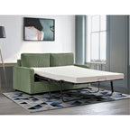 Polyester-Cord-Schlafsofa mit quadratischen Armlehnen, 70 Zoll