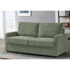 Polyester-Cord-Schlafsofa mit quadratischen Armlehnen, 70 Zoll