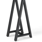 MASSIVHOLZ und Metall 127 cm breiter, moderner industrieller Konsolentisch aus MASSIVEM WALNUSSHOLZ und Metall in Walnuss
