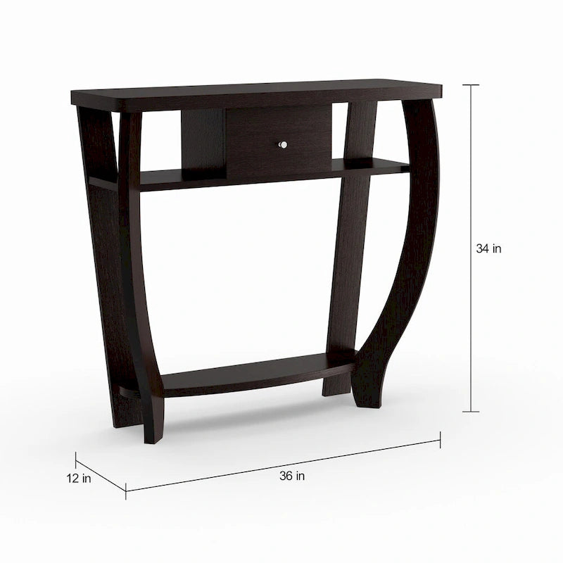 1-Drawer Console Table with Shelf