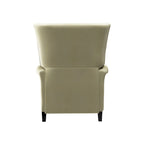 Velvet Pushback Recliner Chairs, Set of 2