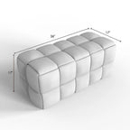 36-Inch Padded Box Weave Bench