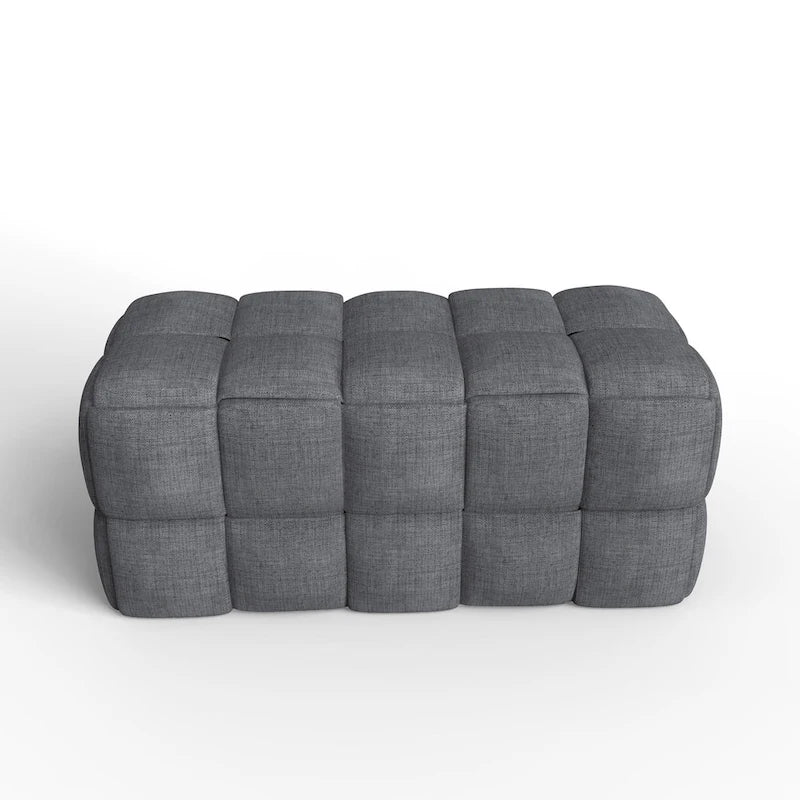 36-Inch Padded Box Weave Bench