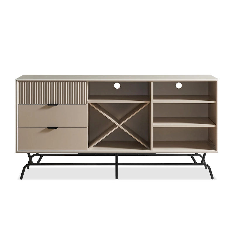 60-Inch Dining Buffet and Sideboard with Wine Storage