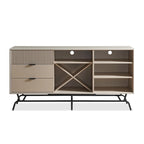 60-Inch Dining Buffet and Sideboard with Wine Storage