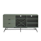60-Inch Dining Buffet and Sideboard with Wine Storage