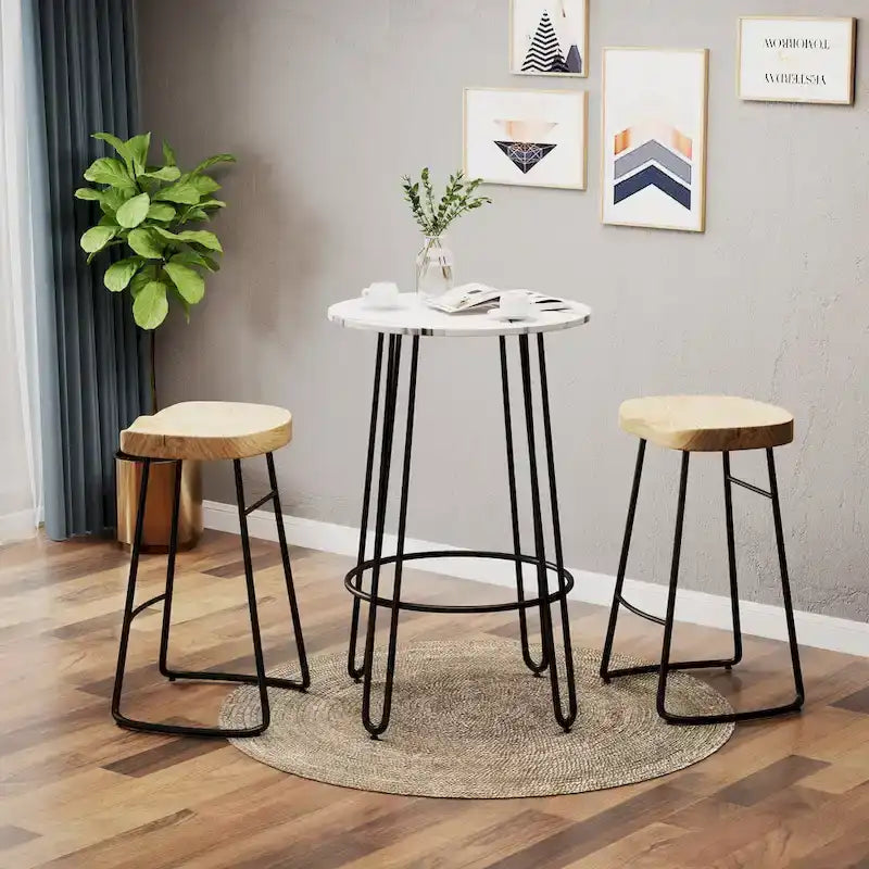 Bartisch Stehtisch Bistrotisch Esstisch mit Bartischhöhe runder Bartisch