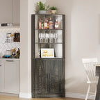 66" Corner Cabinet with LED Light