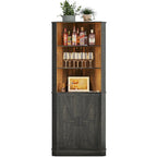 66" Corner Cabinet with LED Light