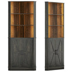 66" Corner Cabinet with LED Light