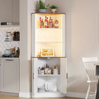 66" Corner Cabinet with LED Light