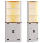 66" Corner Cabinet with LED Light