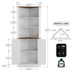 66" Corner Cabinet with LED Light