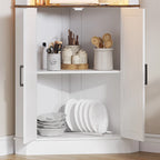 66" Corner Cabinet with LED Light