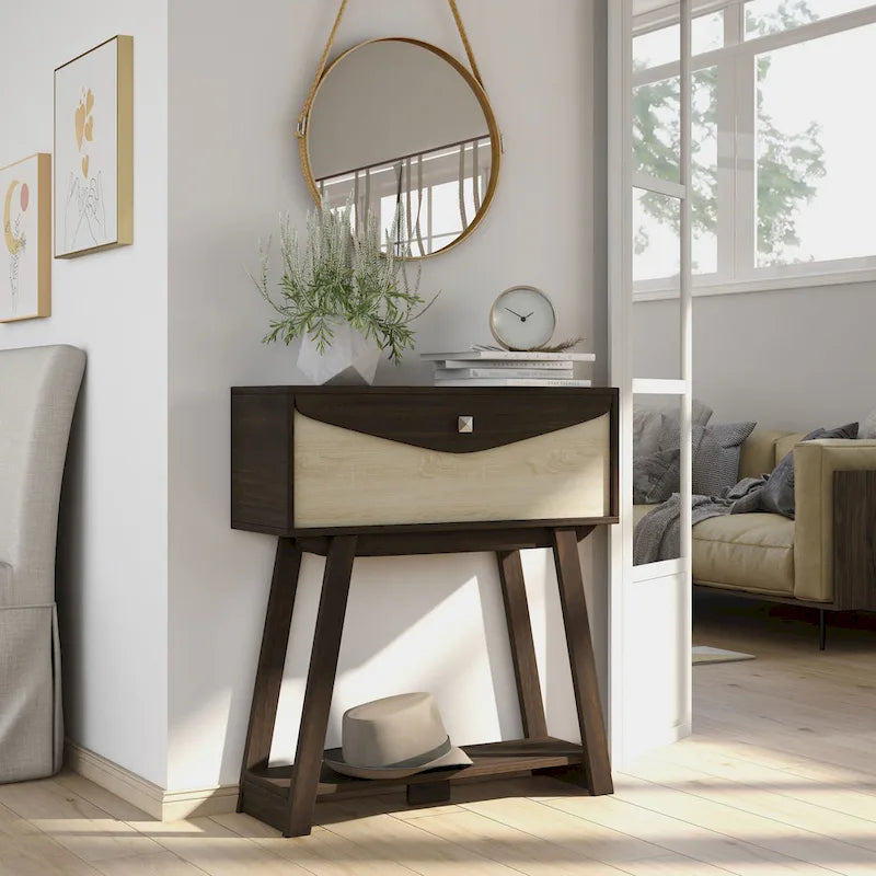 DH BASIC Modern 32-inch 1-shelf 1-drawer Console Table by 