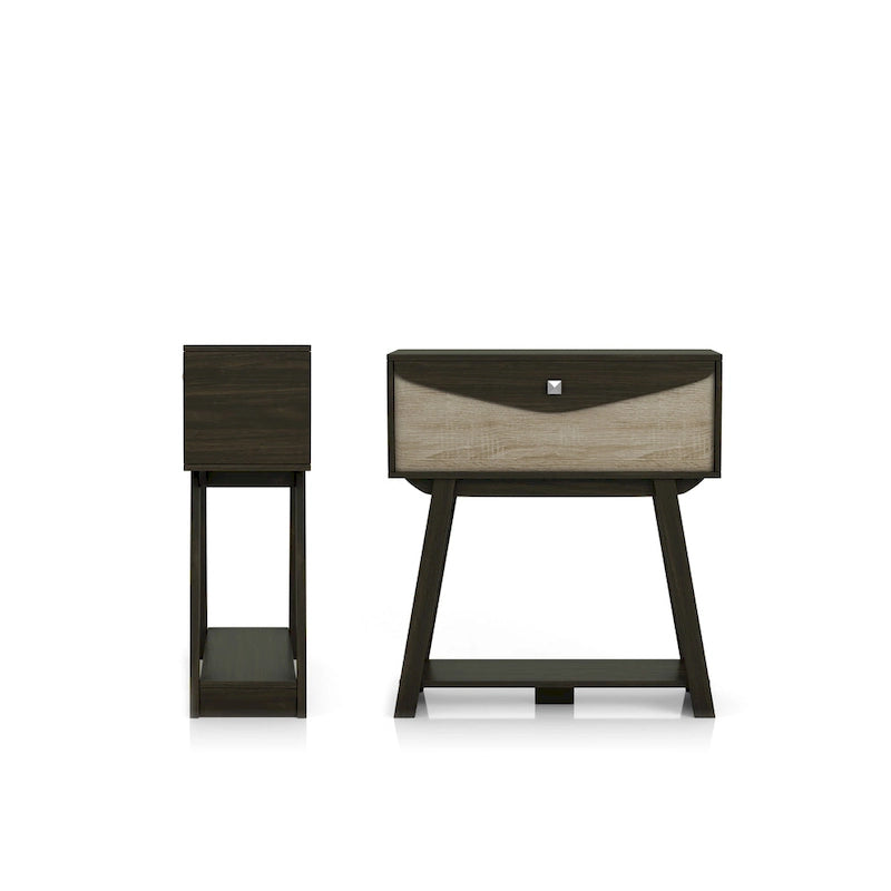 32-inch Console Table with 1 Drawer and 1 Open Shelf