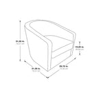 Barrel Swivel Accent Chair
