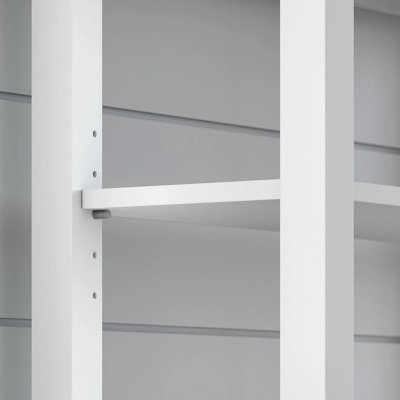 Tall Hutch Organizer with Open Shelves