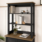 Tall Hutch Organizer with Open Shelves