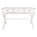 46-Inch Writing Desk with Power Station and Storage Drawers