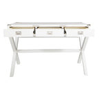 46-Inch Writing Desk with Power Station and Storage Drawers