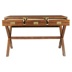 46-Inch Writing Desk with Power Station and Storage Drawers