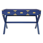 46-Inch Writing Desk with Power Station and Storage Drawers