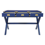 46-Inch Writing Desk with Power Station and Storage Drawers