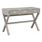 46-Inch Writing Desk with Power Station and Storage Drawers