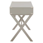 46-Inch Writing Desk with Power Station and Storage Drawers