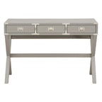 46-Inch Writing Desk with Power Station and Storage Drawers