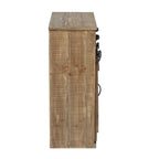 Sliding Barn Door Storage Cabinet - 31.8 H x 24 W x 12 D