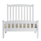 Wood Platform Bed with Headboard