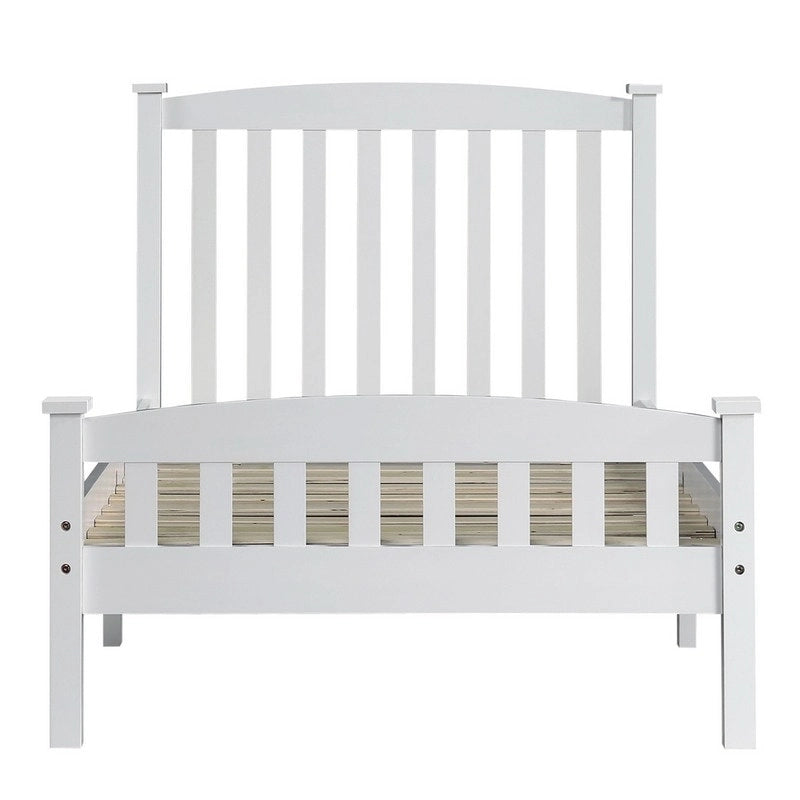 Wood Platform Bed with Headboard