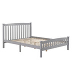 Wood Platform Bed with Headboard