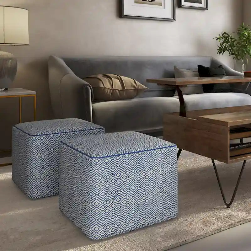 Böhmischer quadratischer Pouf