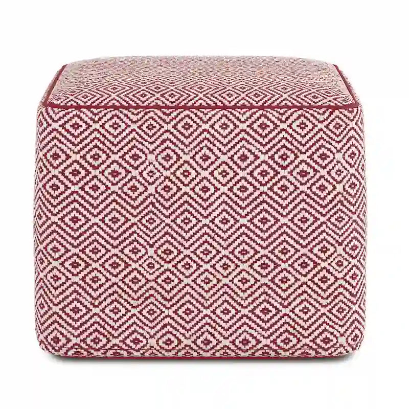 Böhmischer quadratischer Pouf