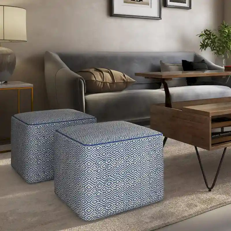 Böhmischer quadratischer Pouf