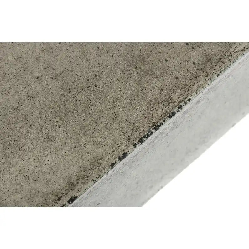43 Grauer Beton-Couchtisch Modern Square – 12 H x 43 B x 43 T