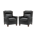 32.48" Wide Leather Manual Recliner Set of 2