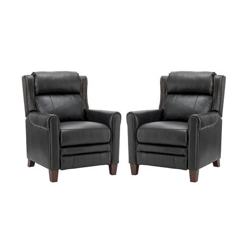 32.48" Wide Leather Manual Recliner Set of 2