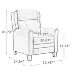 32.48" Wide Leather Manual Recliner Set of 2