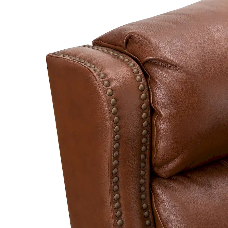 32.48" Wide Leather Manual Recliner Set of 2