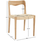 Wicker Dining Chair - 21"W x 18"D x 31"H