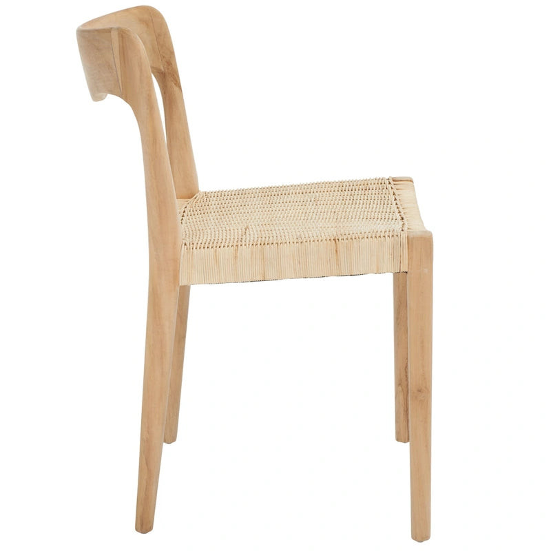 Wicker Dining Chair - 21"W x 18"D x 31"H