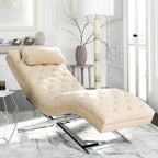  Cheri Chaise with Round Pillow - 65Wx23Dx33H