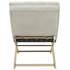 Velvet Chaise Lounge with Round Pillow - 65Wx23Dx33H