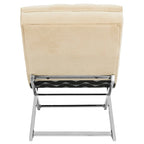 Velvet Chaise Lounge with Round Pillow - 65Wx23Dx33H