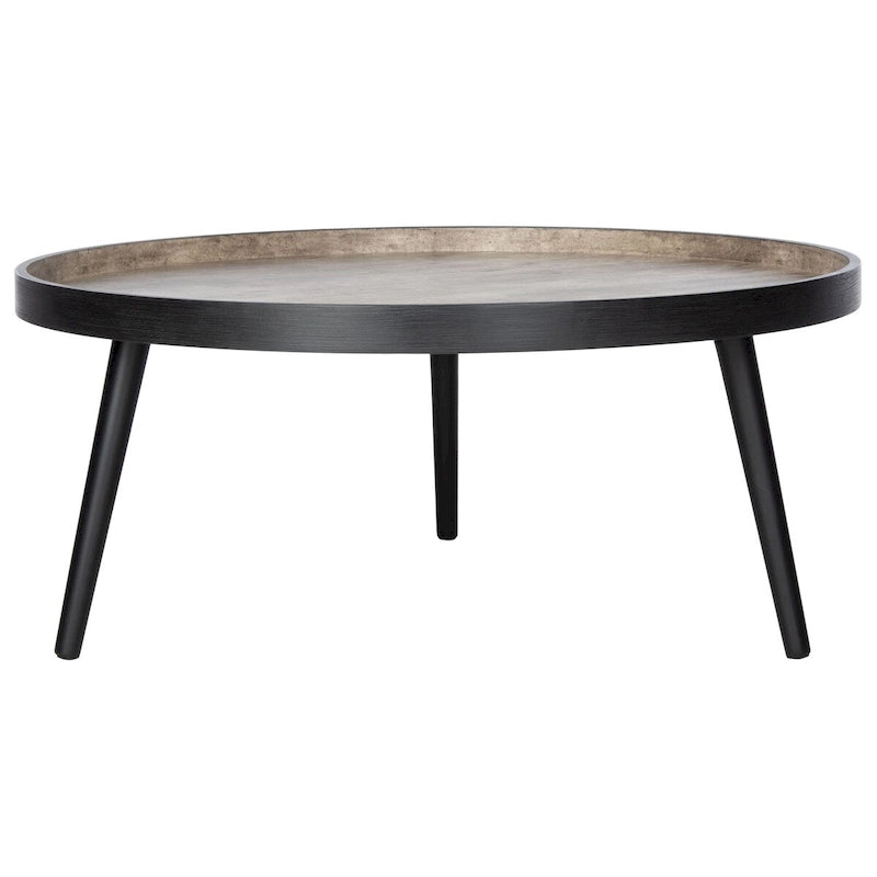Round Tray Top Coffee Table - 35.4"W x 35.4"D x 15"H